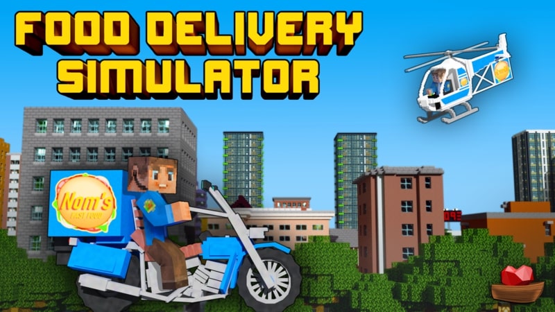 Food Delivery Simulator Key Art