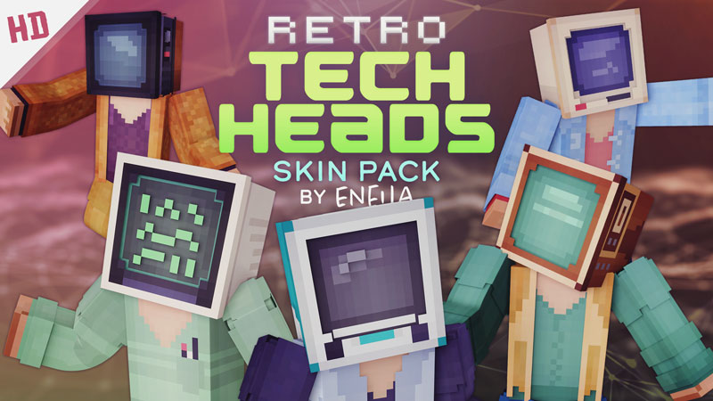 Retro Tech Heads HD Key Art