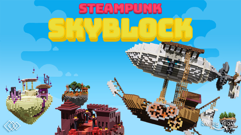 Steampunk Skyblock Key Art