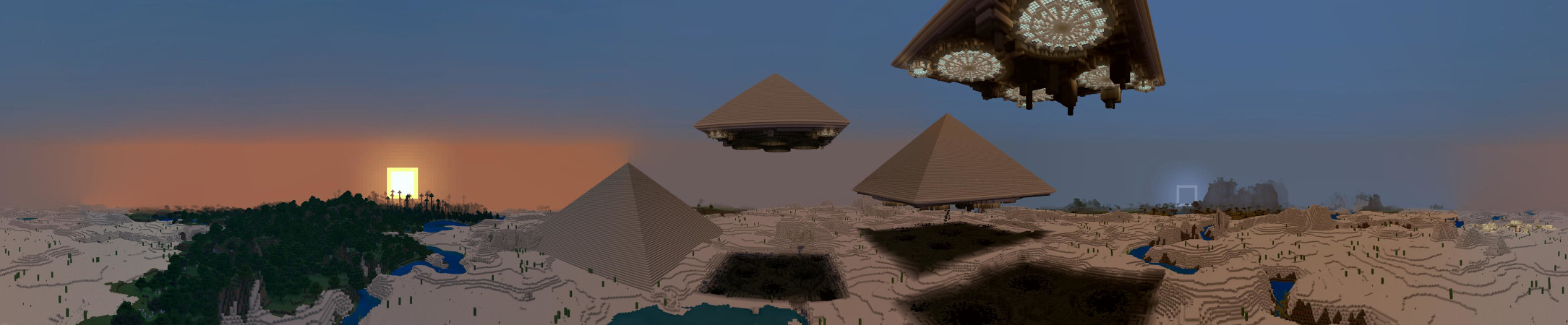 Alien Pyramids Panorama