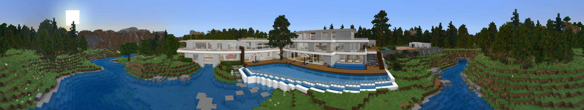 Modern Mansion Panorama