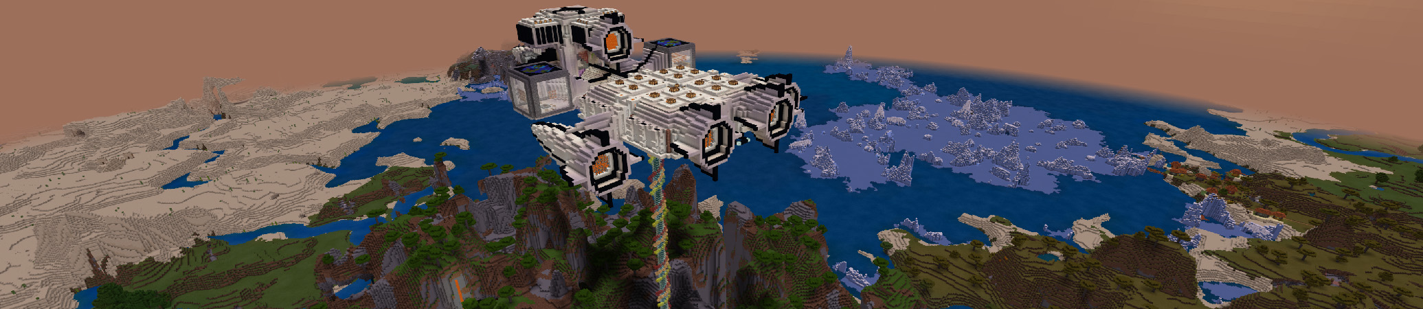 Sky Ship: Survival Base Panorama