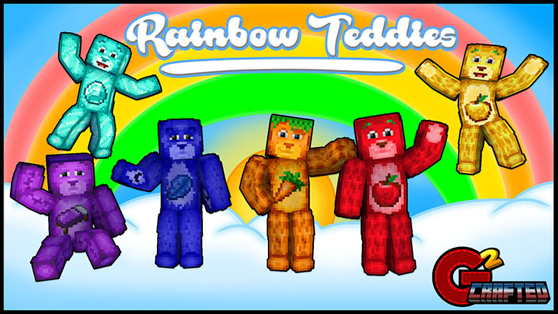 Rainbow Teddies in Minecraft Marketplace | Minecraft
