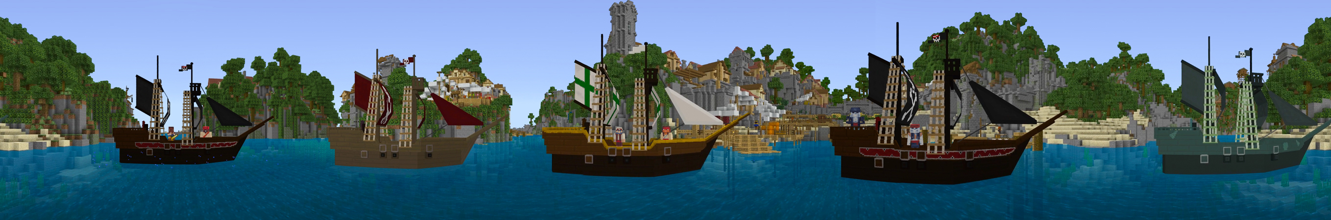 Pirate Ships Panorama