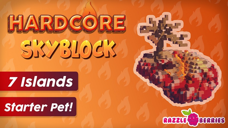 Hardcore Skyblock Key Art