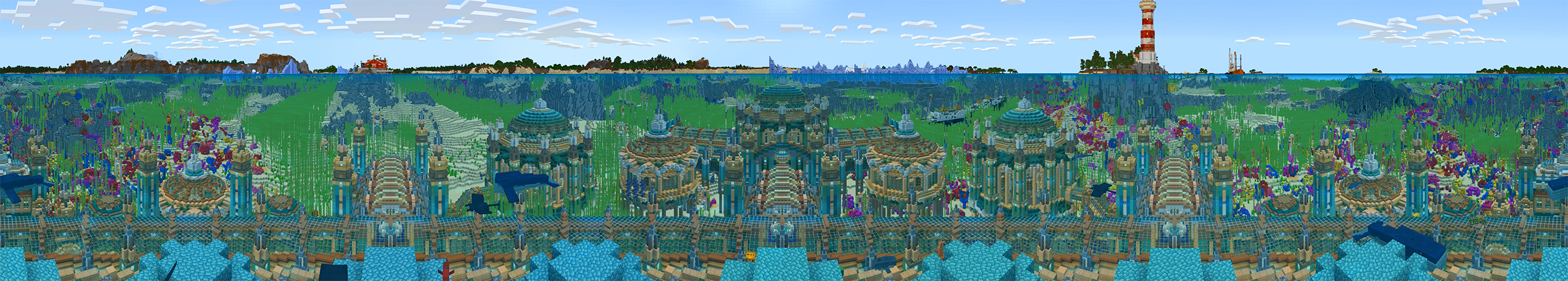 Ocean Animals Panorama