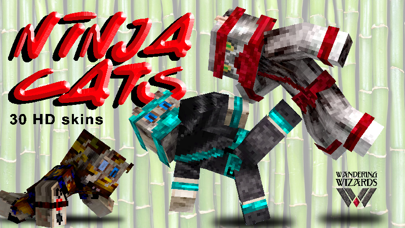 Ninja Cats on the Minecraft Marketplace by Wandering Wizards Ninja Cats on the Minecraft Marketplace by Wandering Wizards