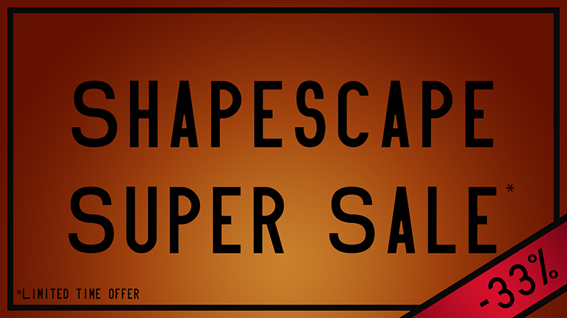 Shapescape Super Sale Key Art