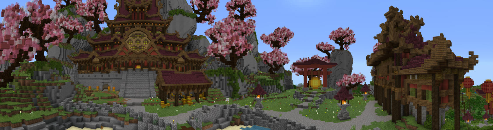 Sakura Temple Panorama