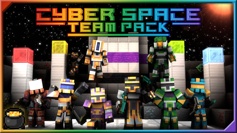 Cyber Space Team Pack by Pixel Squared (Minecraft Skin Pack ...