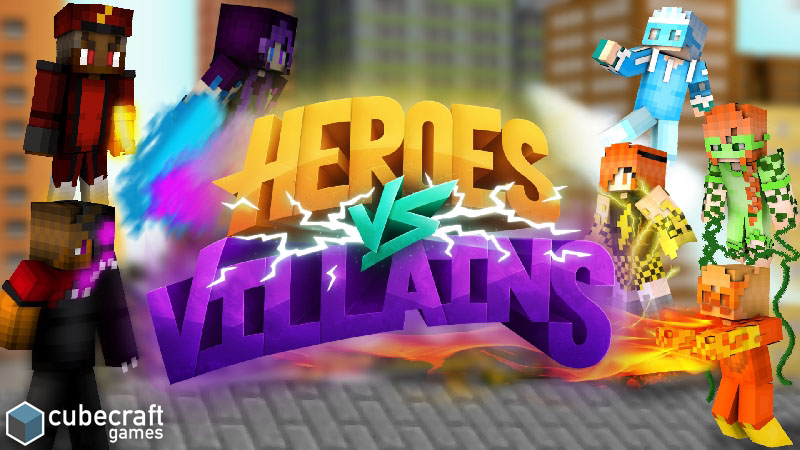 Heroes vs Villains Key Art