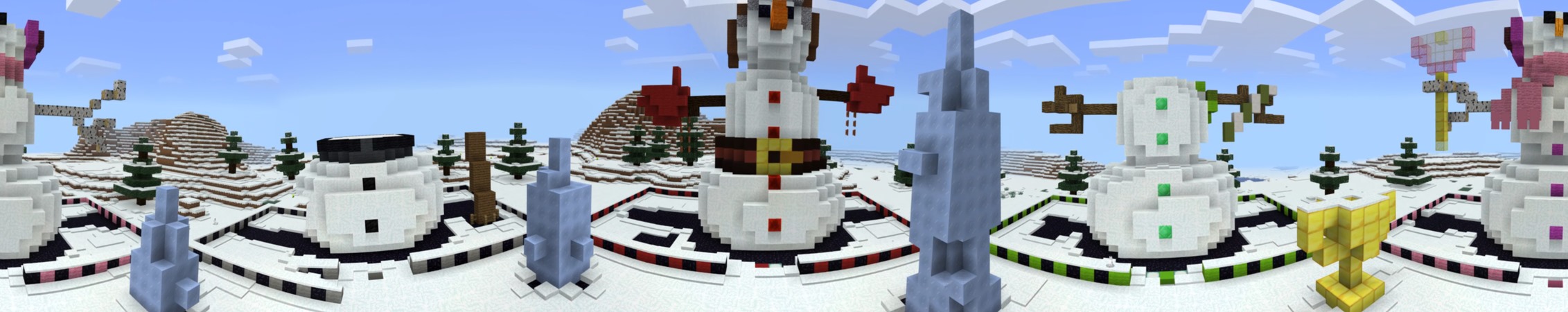 Extreme Snowman Speed Battle Panorama