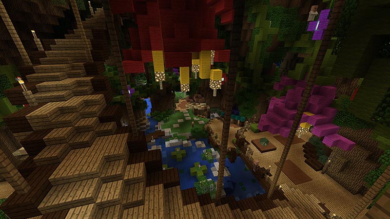 Wisteria Grove By Imagiverse Minecraft Marketplace Map Minecraft